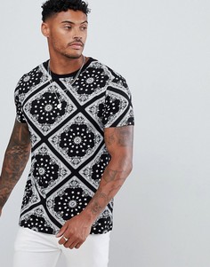 Футболка с принтом ASOS DESIGN - Черный