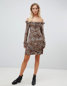 Чайное платье с присборенным воротом Nobodys Child - Мульти