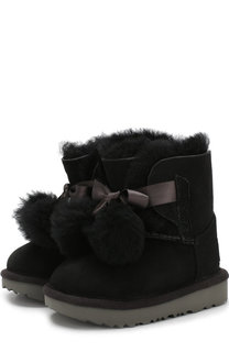 Кожаные сапоги с внутренней меховой отделкой UGG