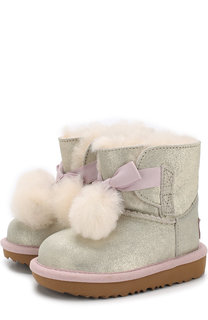 Кожаные сапоги с внутренней меховой отделкой UGG