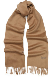 Кашемировый шарф с бахромой BOSS