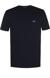 Однотонная хлопковая футболка Ermenegildo Zegna