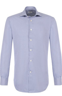Хлопковая сорочка с воротником кент Kiton