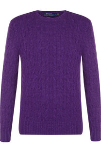 Кашемировый джемпер фактурной вязки Polo Ralph Lauren