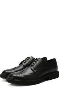 Кожаные дерби на шнуровке с брогированием Tod’s Tods