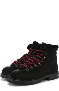 Кожаные ботинки Valentino Garavani Trekking на шнуровке Valentino
