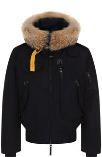 Утепленный бомбер на молнии с капюшоном Parajumpers
