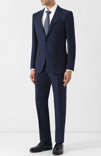 Шерстяной костюм с пиджаком на двух пуговицах Ermenegildo Zegna