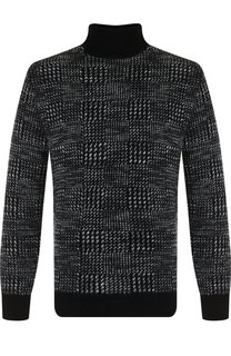 Свитер из смеси кашемира и шелка с воротником-стойкой Ermenegildo Zegna