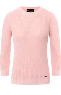 Вязаный пуловер с укороченным рукавом Emporio Armani