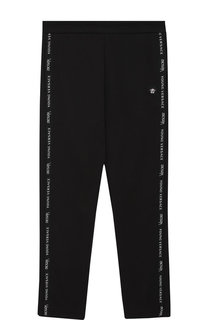 Хлопковые брюки с лампасами Young Versace