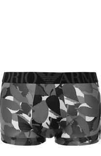 Хлопковые боксеры с широкой резинкой Emporio Armani