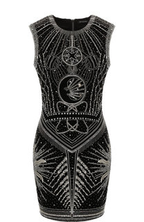 Приталенное мини-платье с декоративной отделкой Balmain
