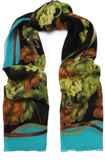 Шелковый шарф с принтом Dolce & Gabbana