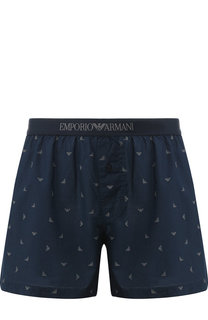 Хлопковые боксеры свободного кроя Emporio Armani