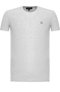 Хлопковая футболка с круглым вырезом Ermenegildo Zegna