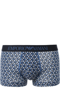 Хлопковые боксеры с широкой резинкой Emporio Armani