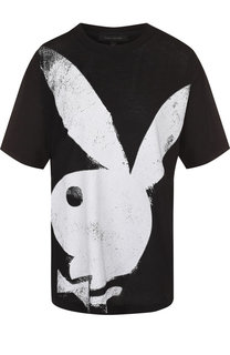 Хлопковая футболка с принтом Marc Jacobs