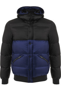 Утепленная куртка на молнии с капюшоном Emporio Armani