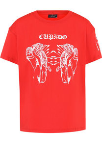 Хлопковая футболка с принтом Marcelo Burlon