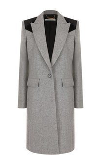 Шерстяное пальто прямого кроя Givenchy