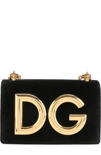 Сумка DG Girls из бархата Dolce & Gabbana