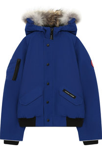 Пуховая куртка Rundle с меховой отделкой на капюшоне Canada Goose