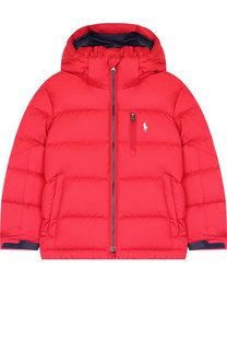 Стеганая куртка на молнии с капюшоном Polo Ralph Lauren