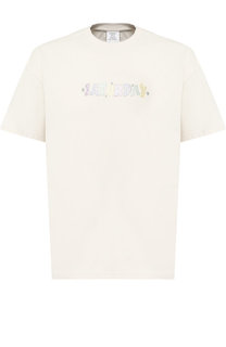 Хлопковая футболка с надписью Vetements