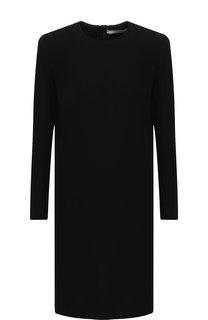 Однотонное мини-платье прямого кроя с круглым вырезом Givenchy