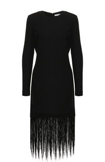 Шерстяное платье-миди с бахромой Givenchy