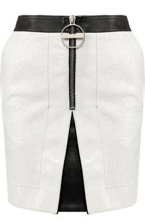 Кожаная мини-юбка на молнии Givenchy