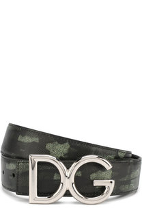 Кожаный ремень с металлической пряжкой Dolce & Gabbana