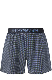 Хлопковые боксеры свободного кроя Emporio Armani