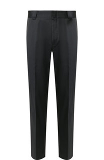 Хлопковые брюки прямого кроя Lanvin