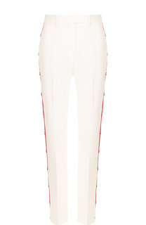 Хлопковые брюки прямого кроя с контрастными лампасами CALVIN KLEIN 205W39NYC