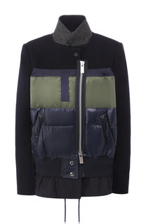 Шерстяная куртка на молнии Sacai