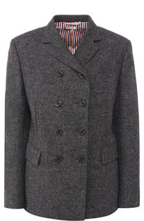 Двубортный шерстяной жакет Thom Browne