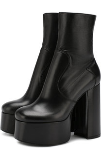 Кожаные ботильоны Billy на устойчивом каблуке и платформе Saint Laurent