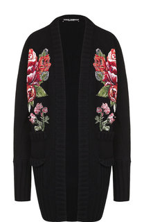 Кашемировый кардиган с декоративной вышивкой Dolce & Gabbana
