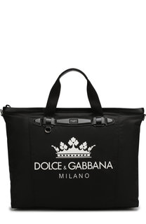 Текстильная спортивная сумка Mediterraneo с плечевым ремнем Dolce & Gabbana