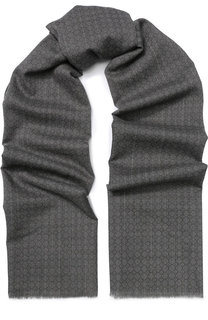 Шерстяной шарф с необработанным краем Kiton