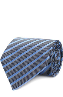 Шелковый галстук с узором Ermenegildo Zegna