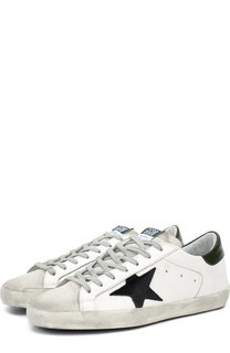Кожаные кеды Superstar на шнуровке Golden Goose Deluxe Brand