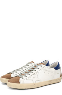 Кожаные кеды Superstar на шнуровке Golden Goose Deluxe Brand
