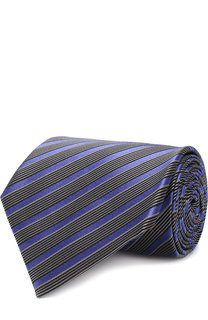 Шелковый галстук с узором Ermenegildo Zegna