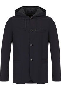 Куртка на пуговицах с капюшоном Emporio Armani