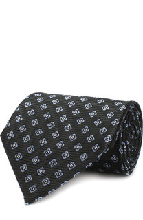 Шелковый галстук с узором Ermenegildo Zegna