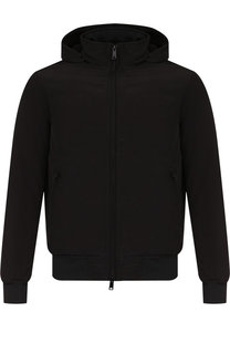 Бомбер на молнии с капюшоном Emporio Armani