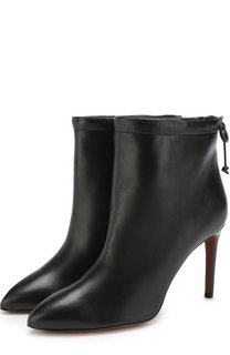 Кожаные ботильоны на шпильке Alaia